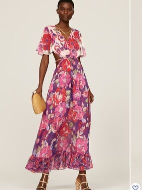 Misa Los Angeles Calista Floral
Maxi Dress Sz Large